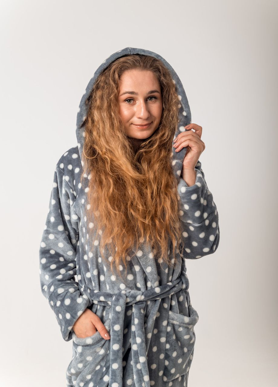 Теплий жіночий халат з кишенями V.O.G. (264640743)