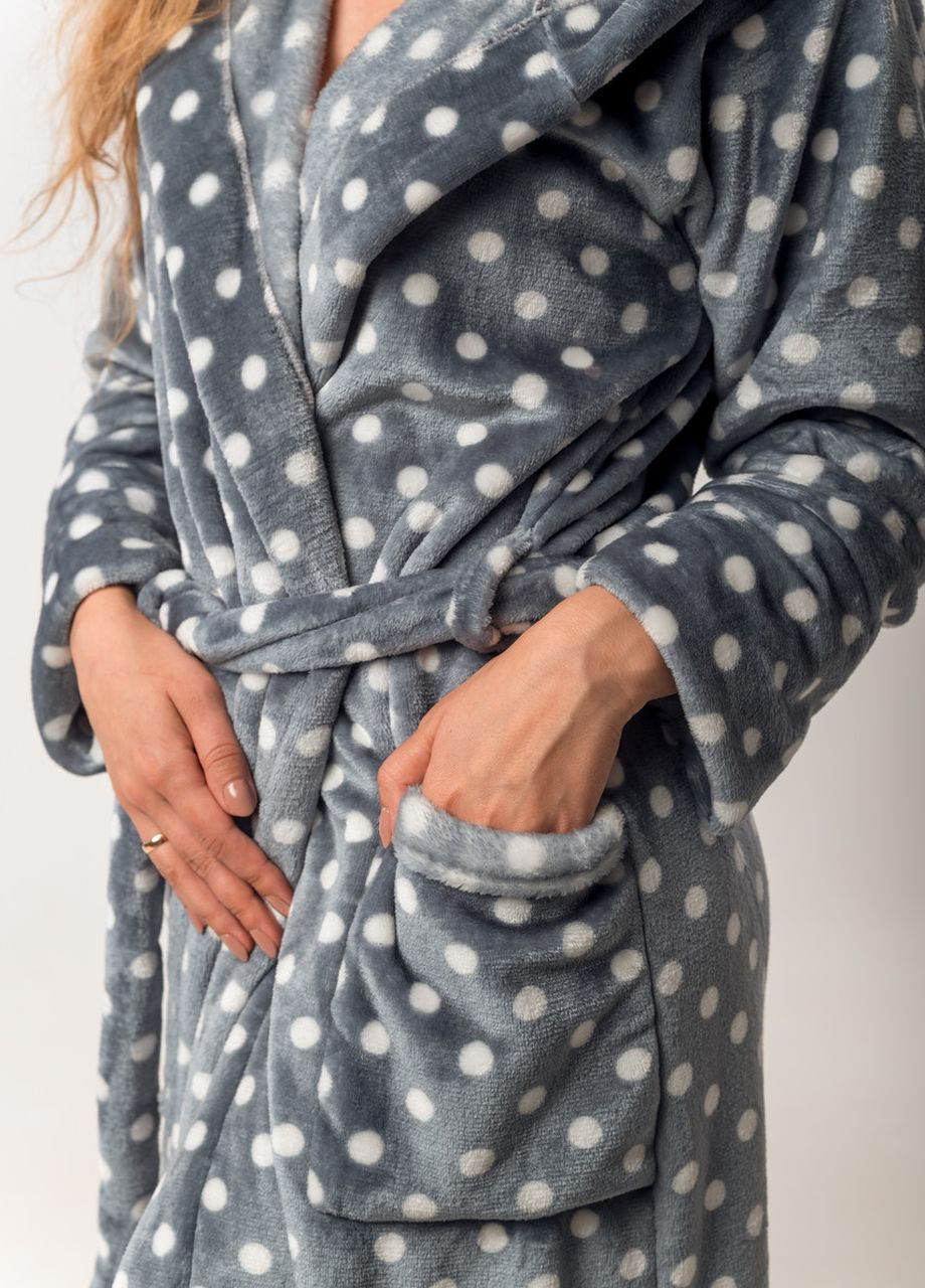 Теплий жіночий халат з кишенями V.O.G. (264640743)