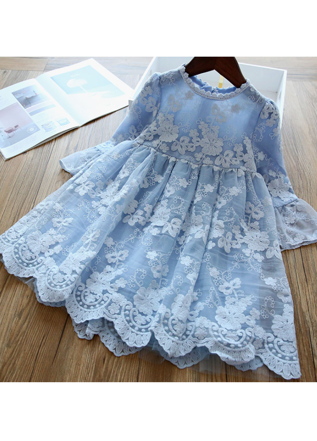 Блакитна сукня No Brand (264644743)