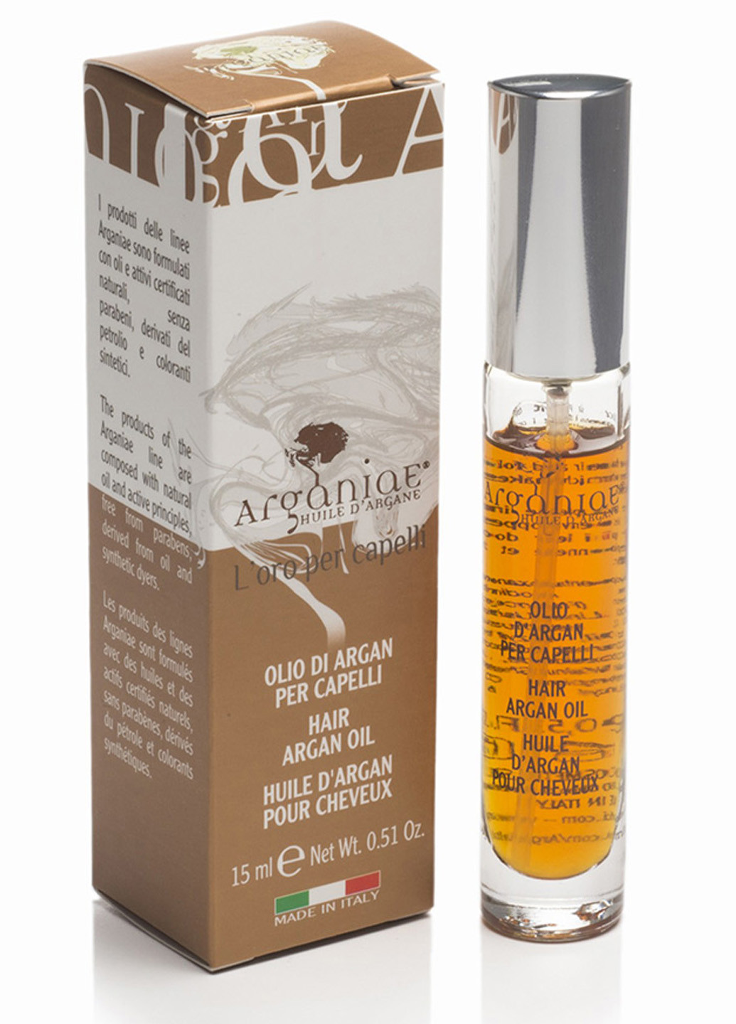 Масло Аргановое L'oro Liquido для Волос Всех Типов Бокс 15мл 0552 Arganiae (264831832)