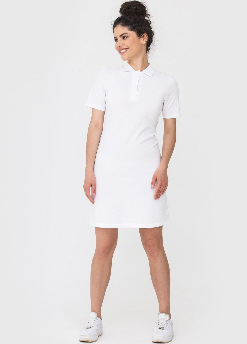 Білий кежуал сукня beam Garne однотонна