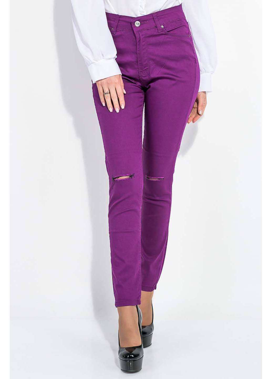 Фиолетовые повседневный брюки Time of Style