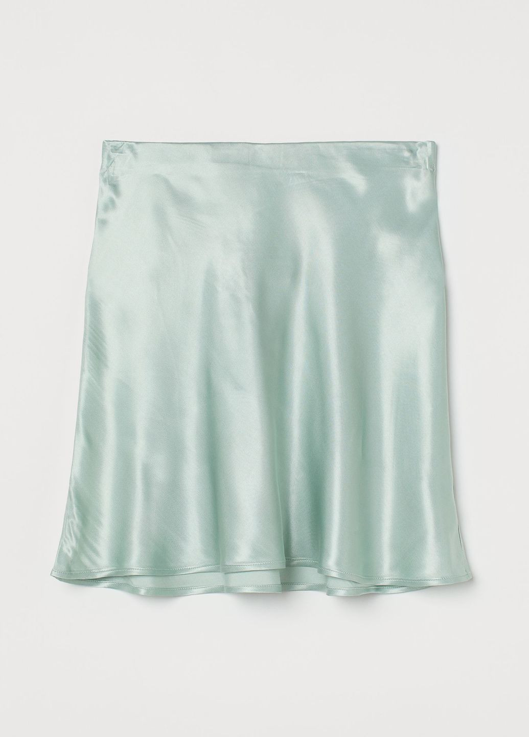 Мятная повседневный однотонная юбка H&M