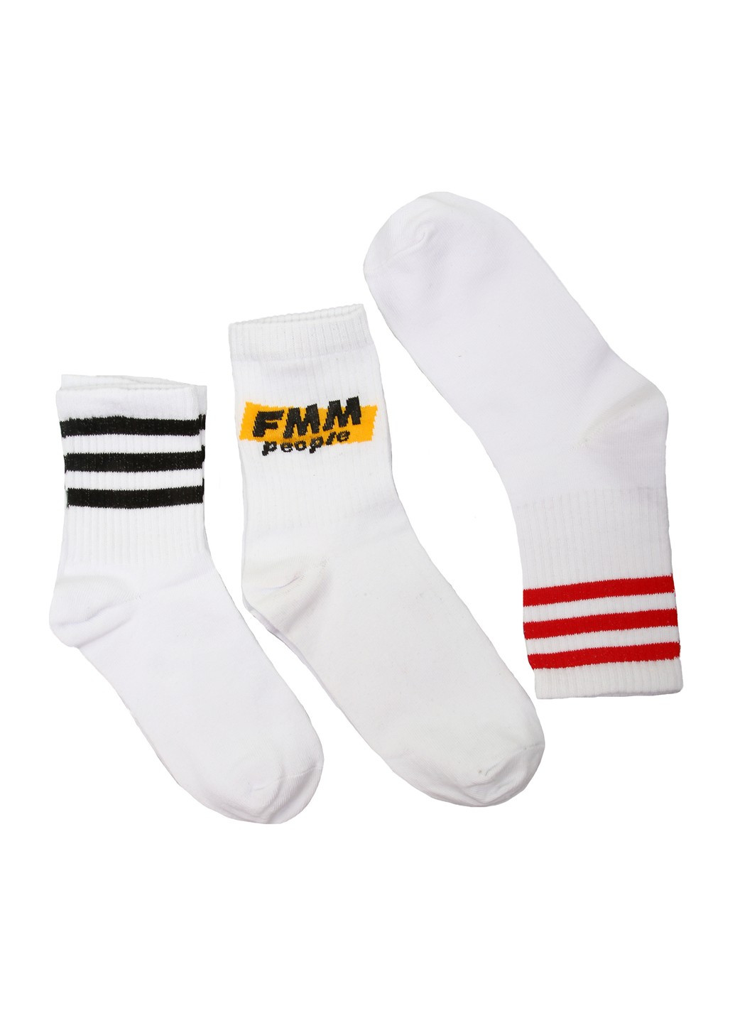 Білі набір шкарпеток 3 пари Mtp смужки (264656559)