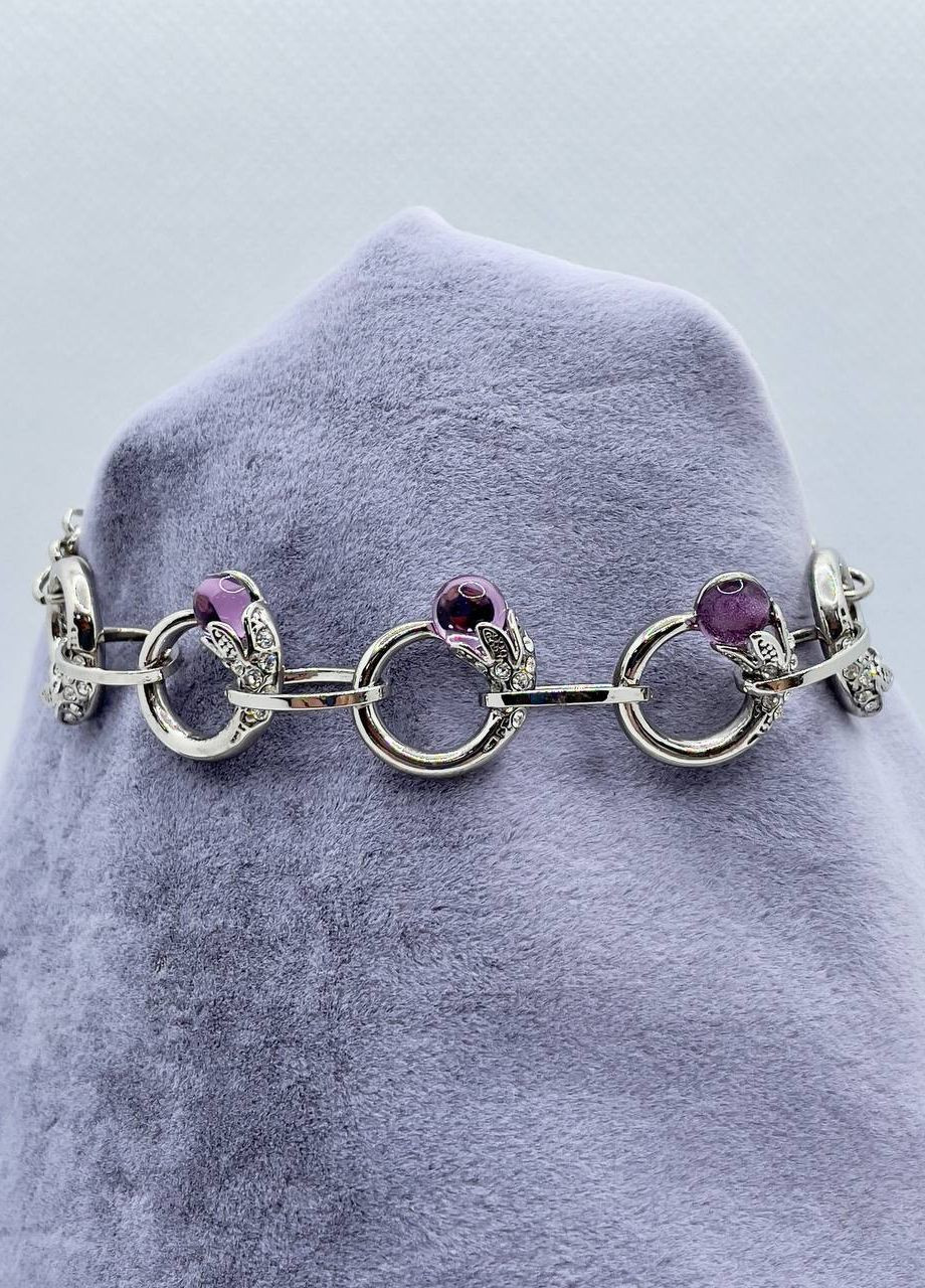 Браслет с стразами 19 см No Brand (264660325)