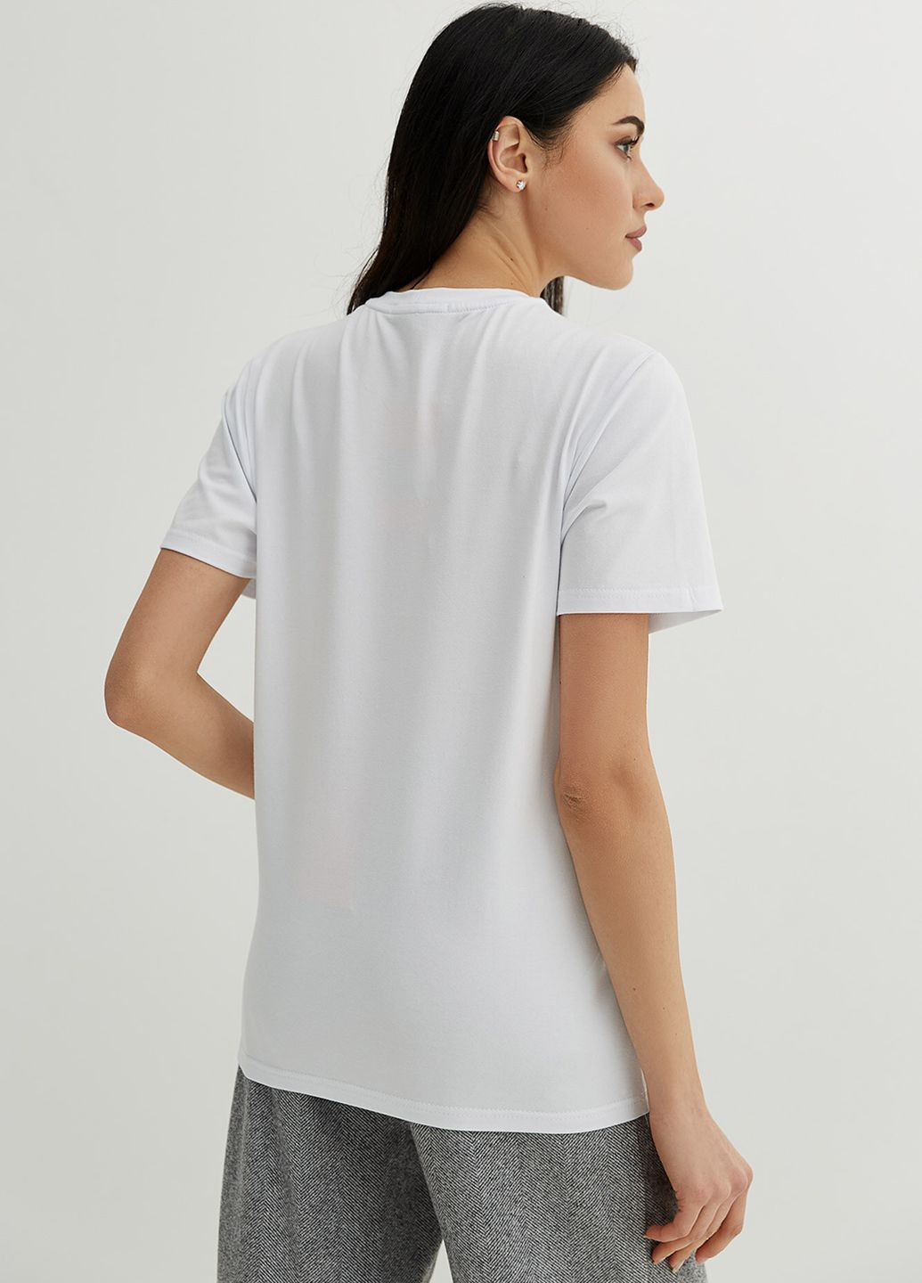 Біла літня футболка luxury воля Garne