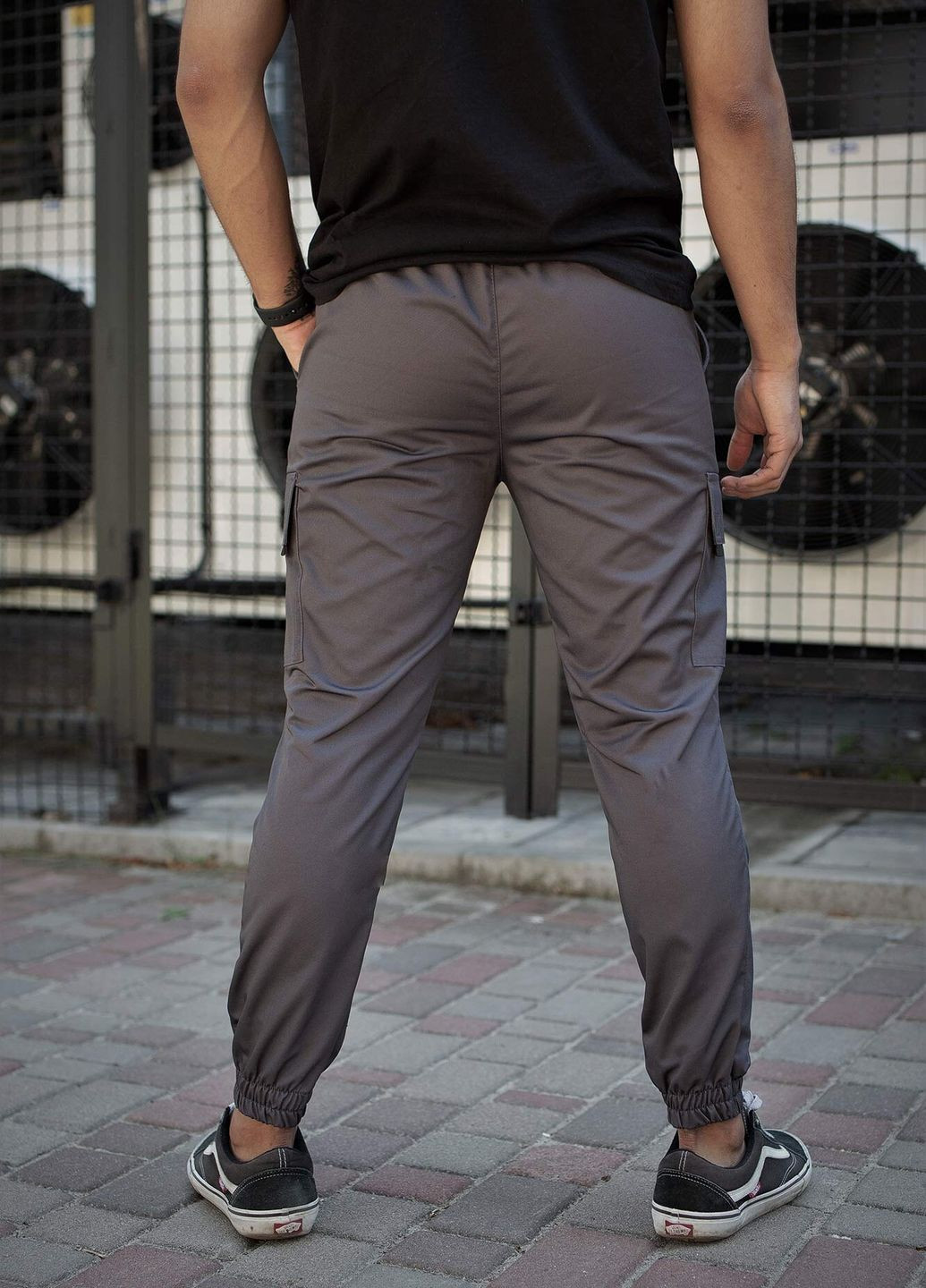 Серые кэжуал демисезонные брюки Without