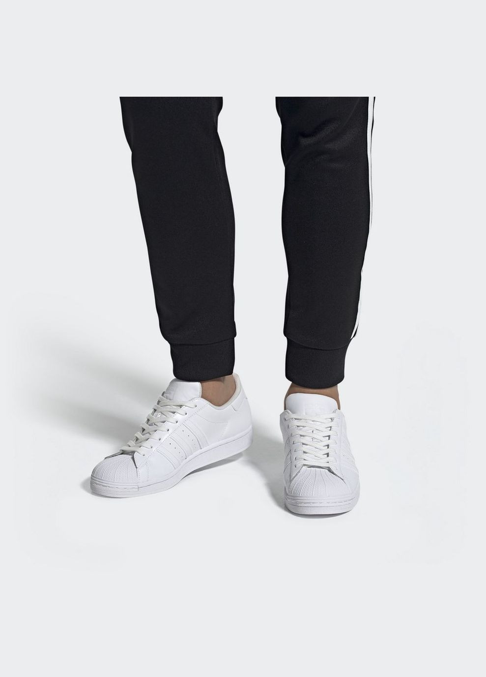 Білі всесезон чоловічі повсякденні кросівки superstar eg4960 adidas