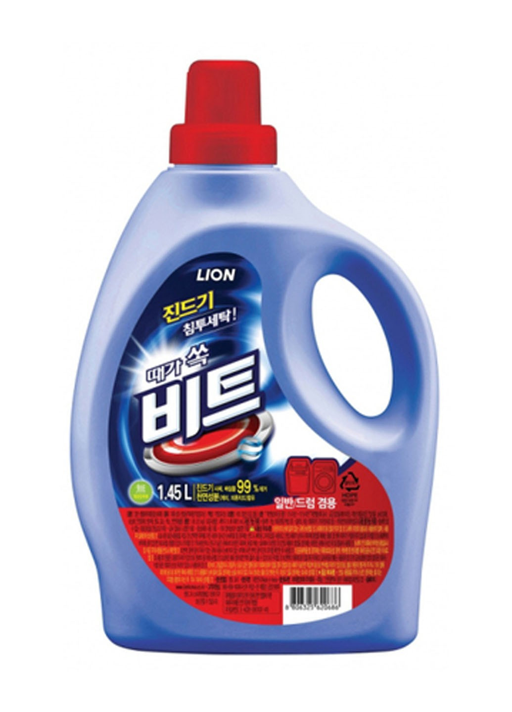 Рідкий засіб для ручного та автоматичного прання Beat Bottle 1.45 л LION KOREA (264668605)