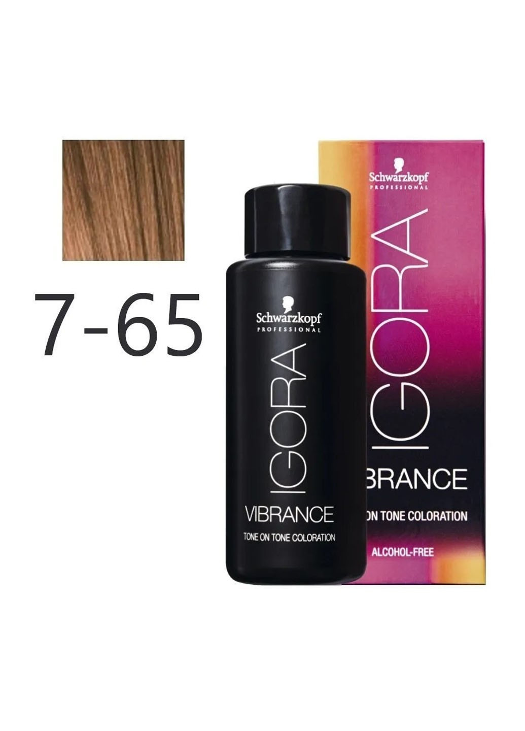 Фарба для волосся igora Vibrance безаміачна 7-65 Середньо-русявий шоколадно-золотистий 60 мл Schwarzkopf (264668534)