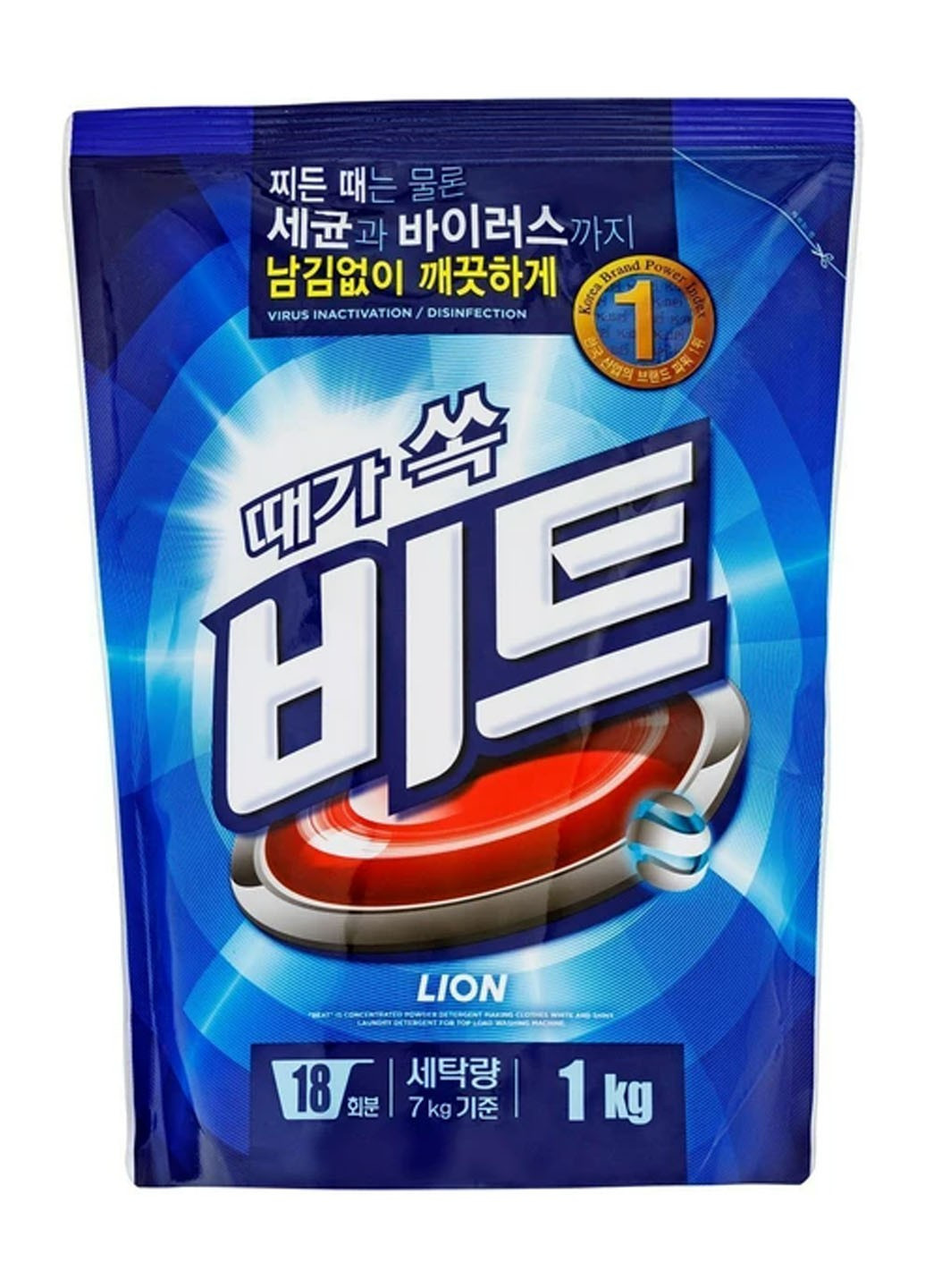 Порошок для прання Beat концентрований 1 кг LION KOREA (264668604)