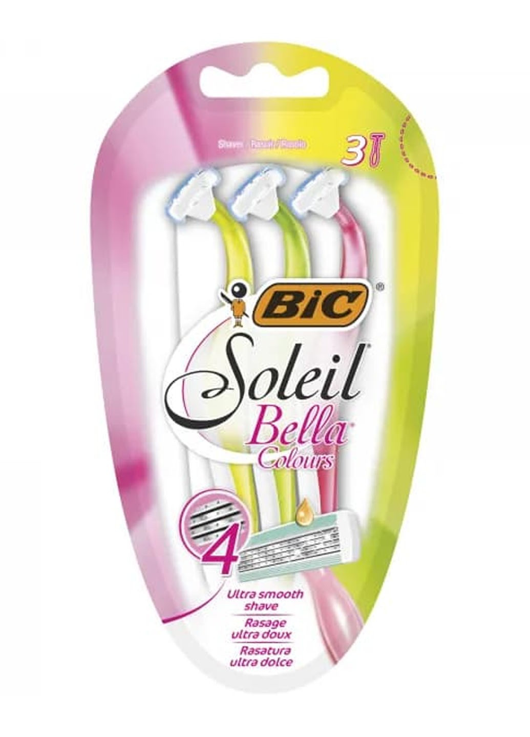 Набір бритв без змінних картриджів Soleil Bella Colours (3 шт) Bic (264668475)