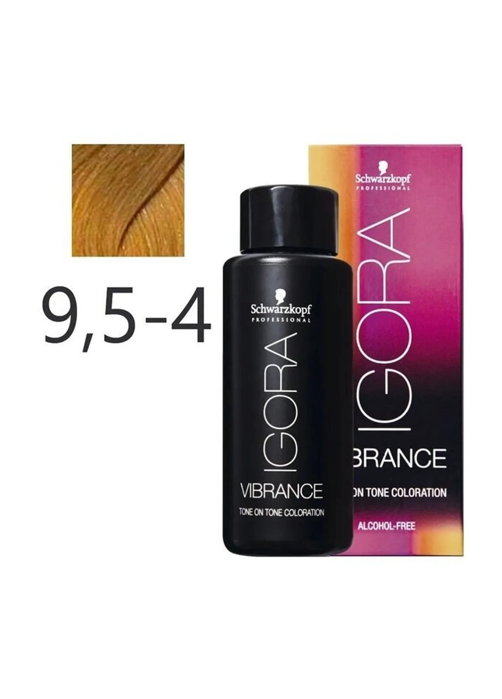Краска для волос igora Vibrance безаммиачная 9,5-4 Светлый блондин бежевый 60 мл Schwarzkopf (264668548)