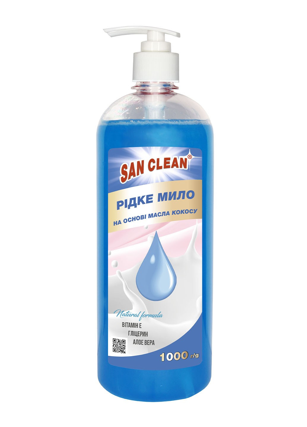 Жидкое мыло Голубое 1000 г San Clean (264668643)