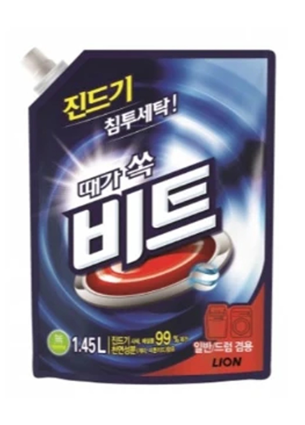 Жидкое средство для стирки Beat pouch 1.45 л LION KOREA (264668601)