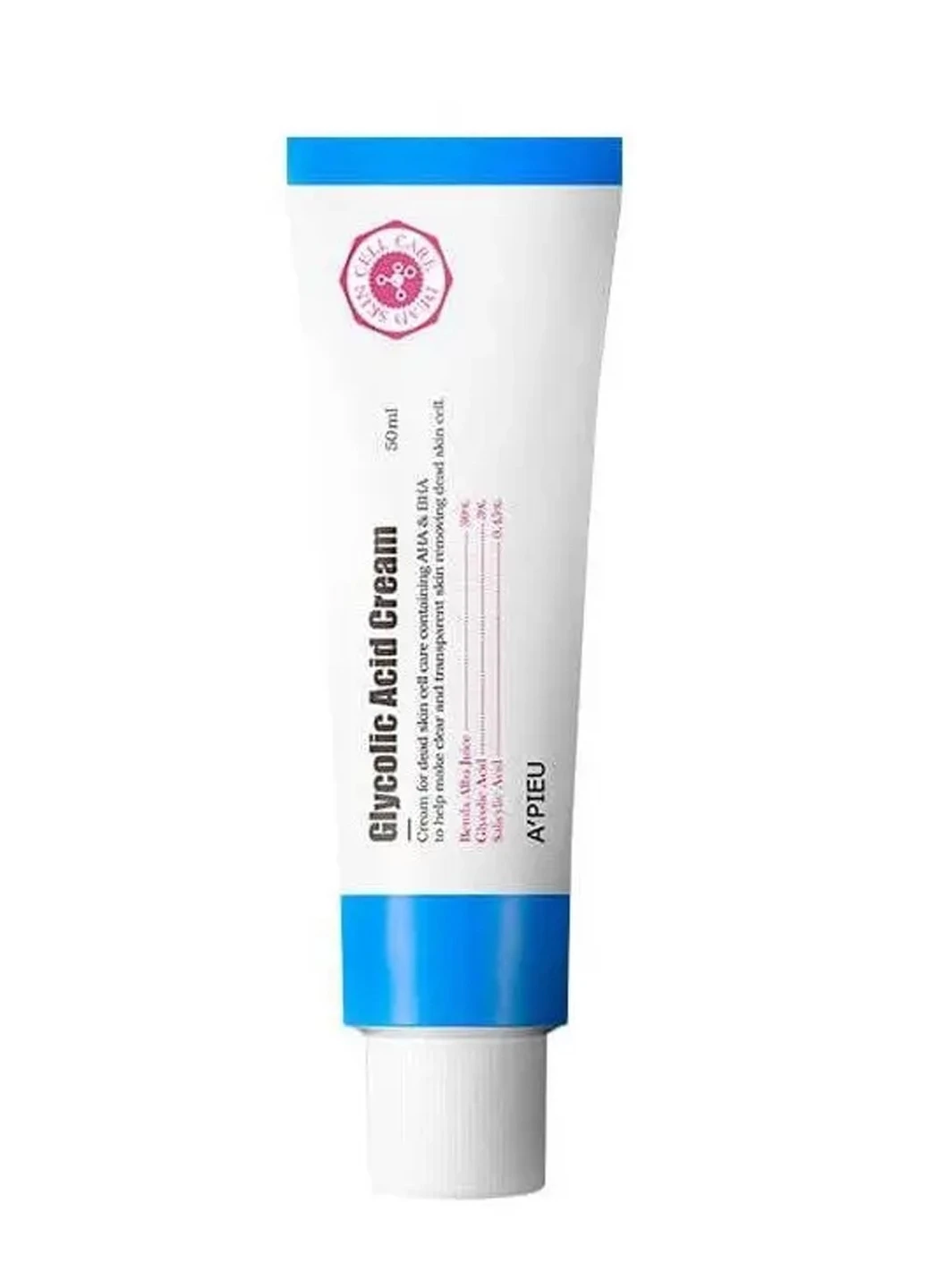 A'pieu Крем для обличчя Glycolic Acid Cream антивіковий з AHA та BHA-кислотами, 50 мл — Крем, Південна Корея (264668842)