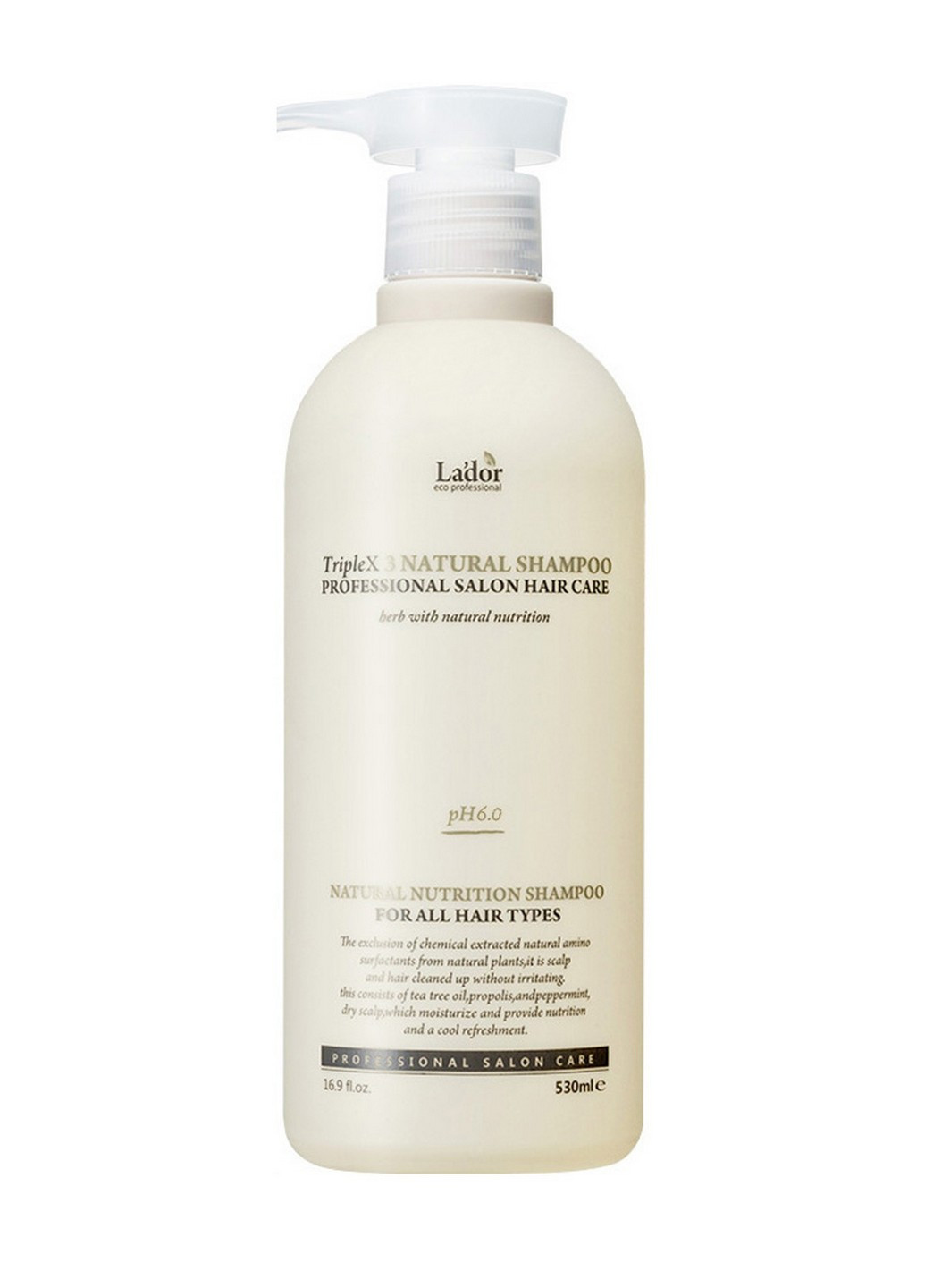 Шампунь безсульфатний Triplex Natural Shampoo, 530 мл LADOR (264668792)