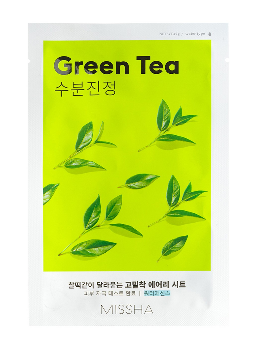Маска для лица с экстрактом зеленого чая Airy Fit Green Tea 19 г MISSHA (264668700)