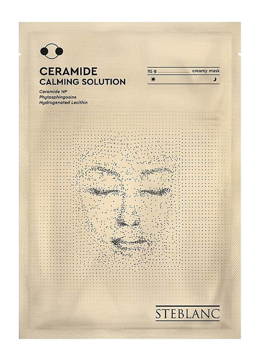 Тканинна маска для обличчя Ceramide Calming Solution із церамідами 25 г Steblanc (264668825)