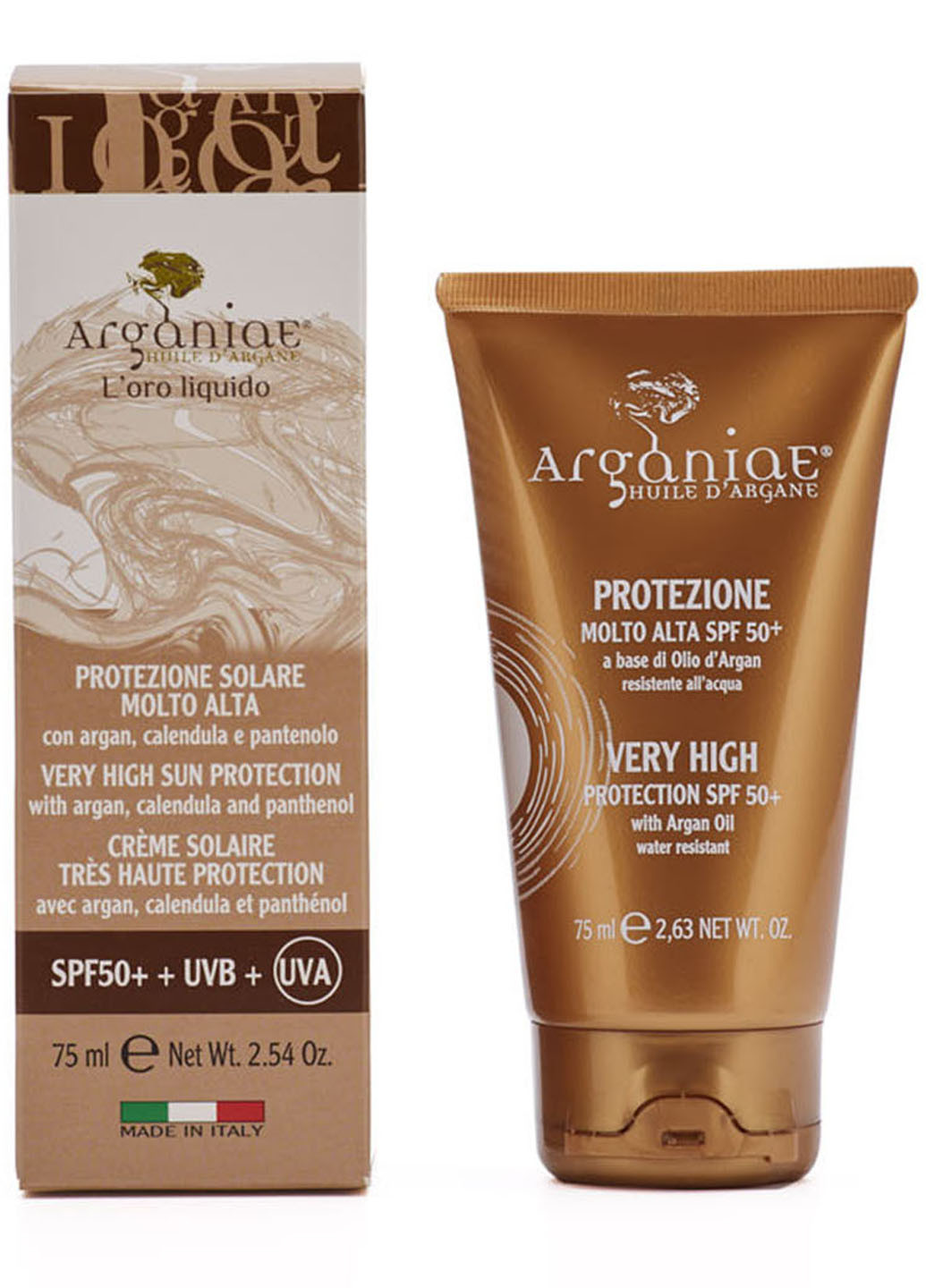 Arganiae Сонцезахисний Крем i Solari Дуже Високий Захист SPF50+ з Аргановою Олією 75мл 0559 — Крем, Італія (264831780)