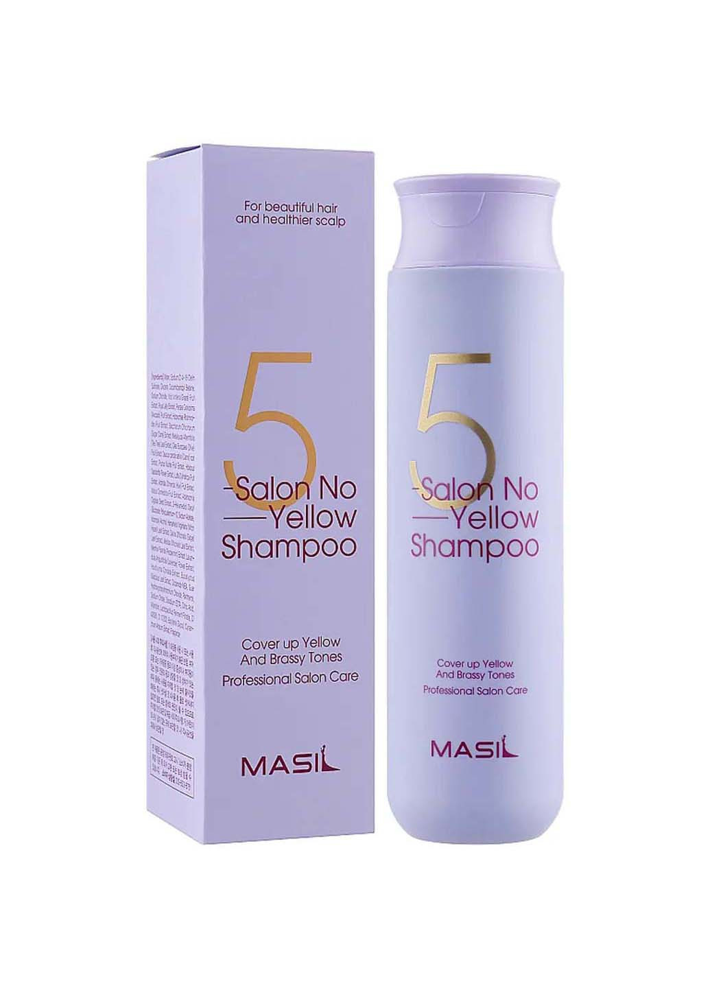 Шампунь проти жовтизни 5 Salon No Yellow Shampoo 300 мл MASIL (264743417)