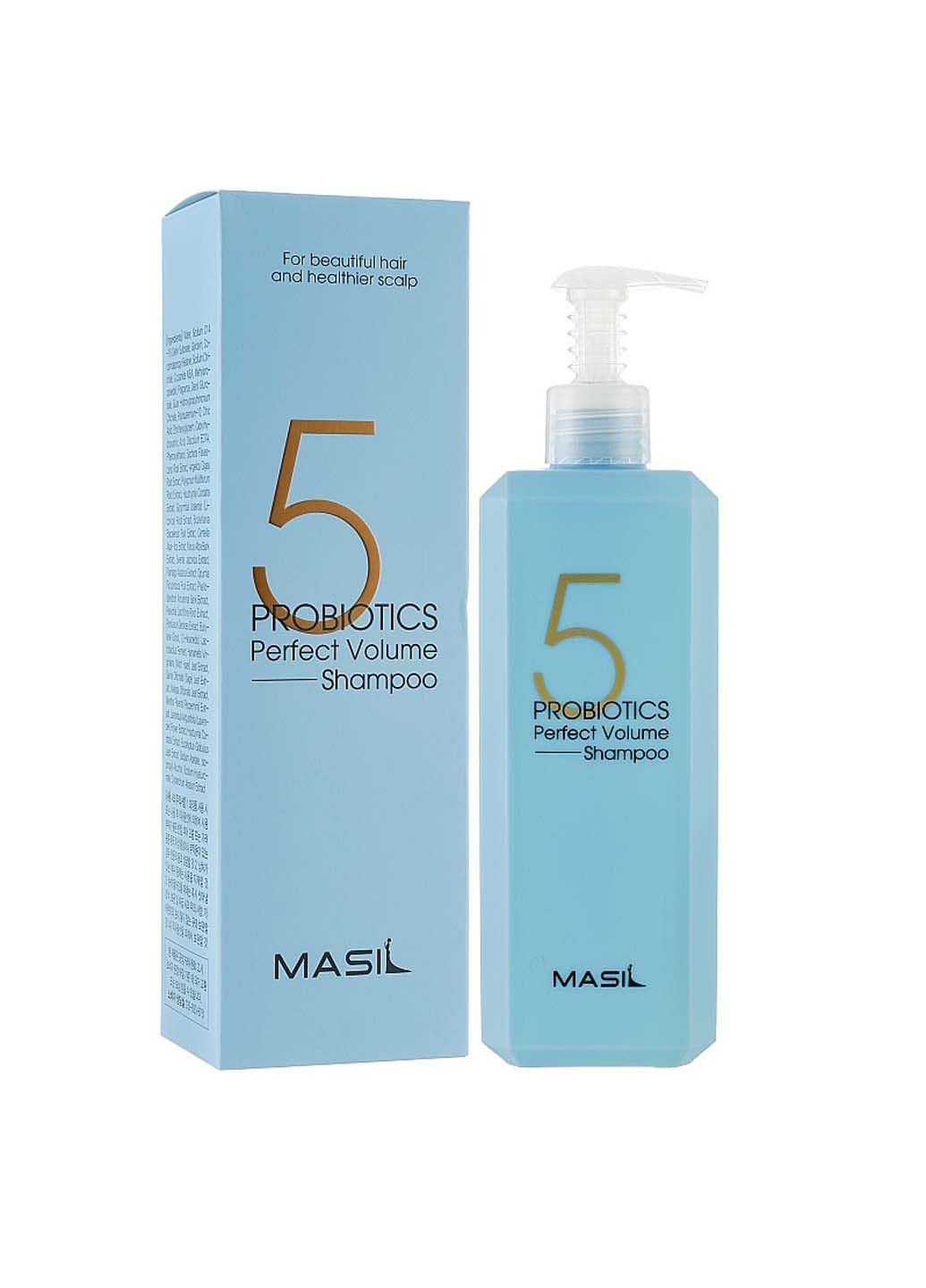 Шампунь с пробиотиками для идеального объема волос 5 Probiotics Perfect Volume Shampoo 500 мл MASIL (264743418)