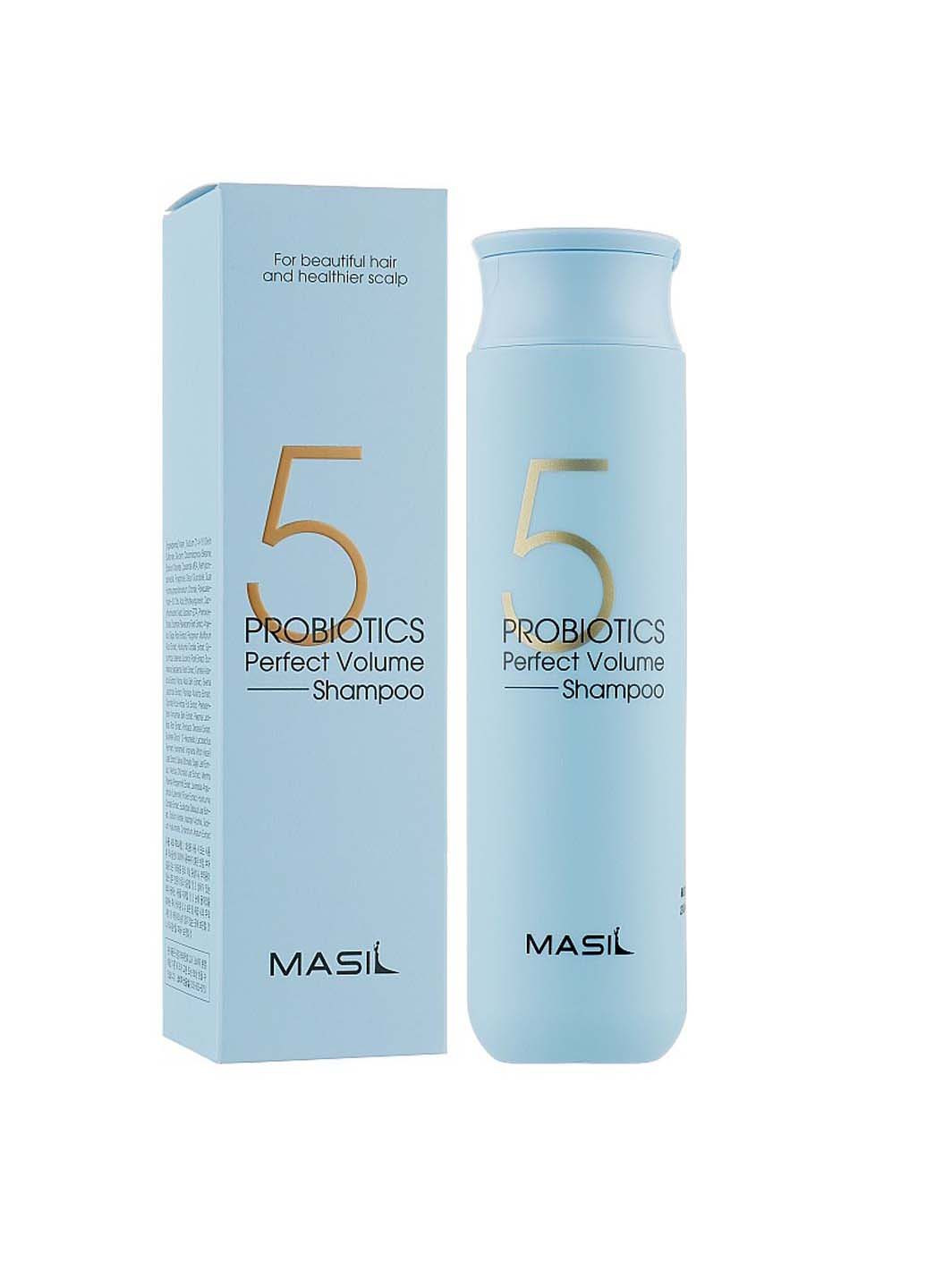 Шампунь з пробіотиками для ідеального об'єму волосся 5 Probiotics Perfect Volume Shampoo 300 мл MASIL (264743419)