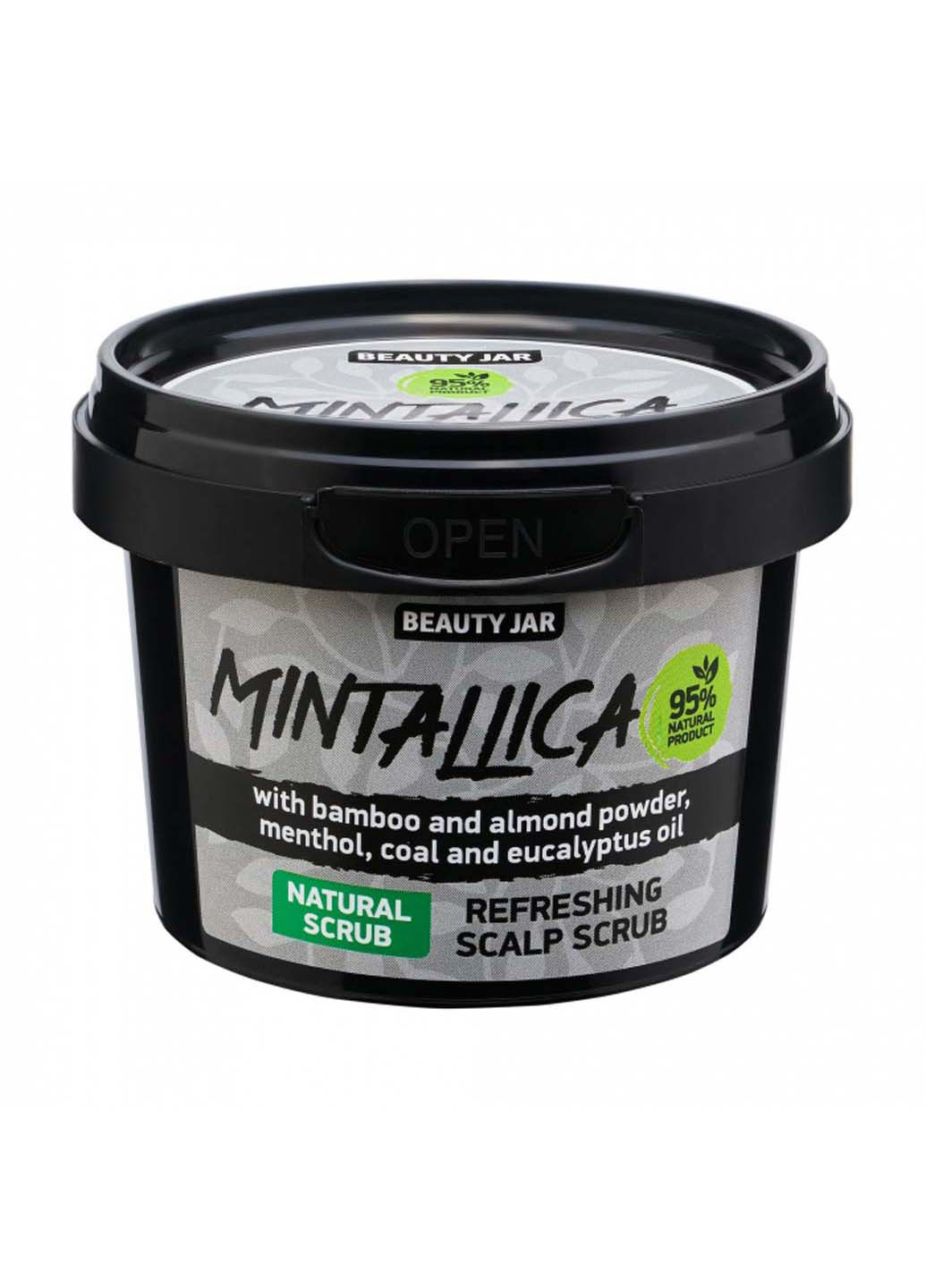 Очищуючий скраб-шампунь для шкіри голови Mintallica 100 г Beauty Jar (264743182)