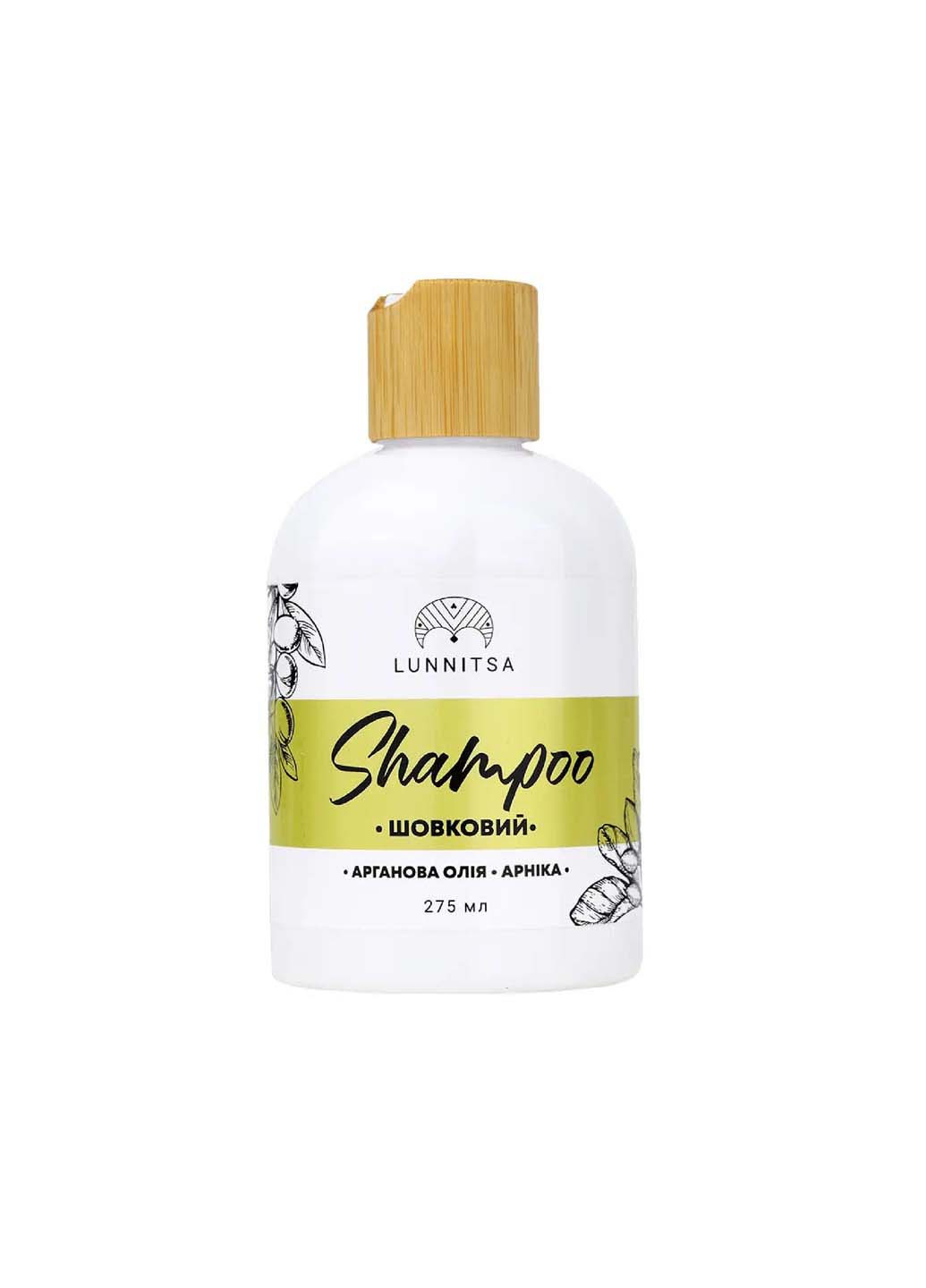 Шампунь Шовковий для сухого та пошкодженого волосся 275 мл Lunnitsa (264743581)