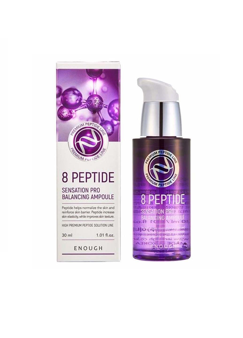Сыворотка для лица с пептидами Premium 8 Peptide Sensation Pro Balancing Ampoule 30 мл ENOUGH (264743352)