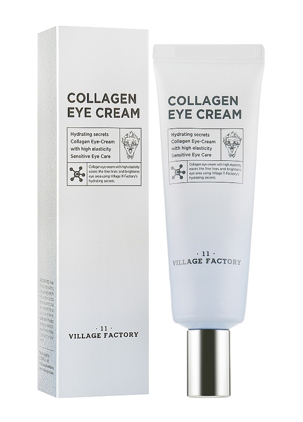 Увлажняющий крем для кожи вокруг глаз Collagen Eye Cream с коллагеном 30 мл Village 11 Factory (264743939)