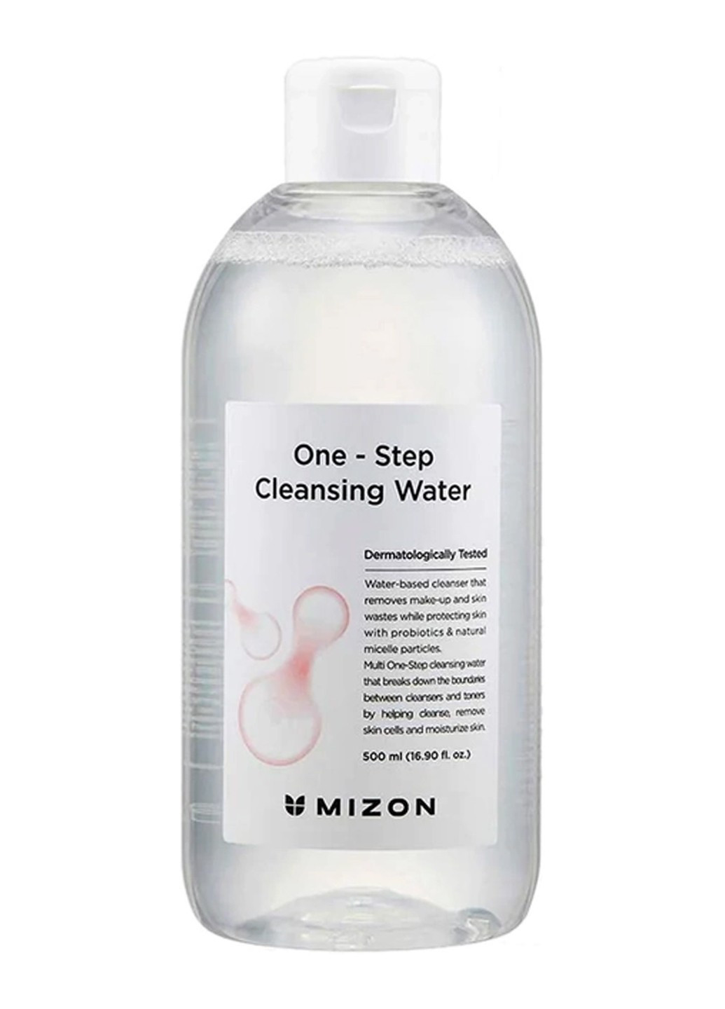 Мицеллярная вода One Step Cleansing Water для снятия макияжа 500 мл Mizon (264746169)