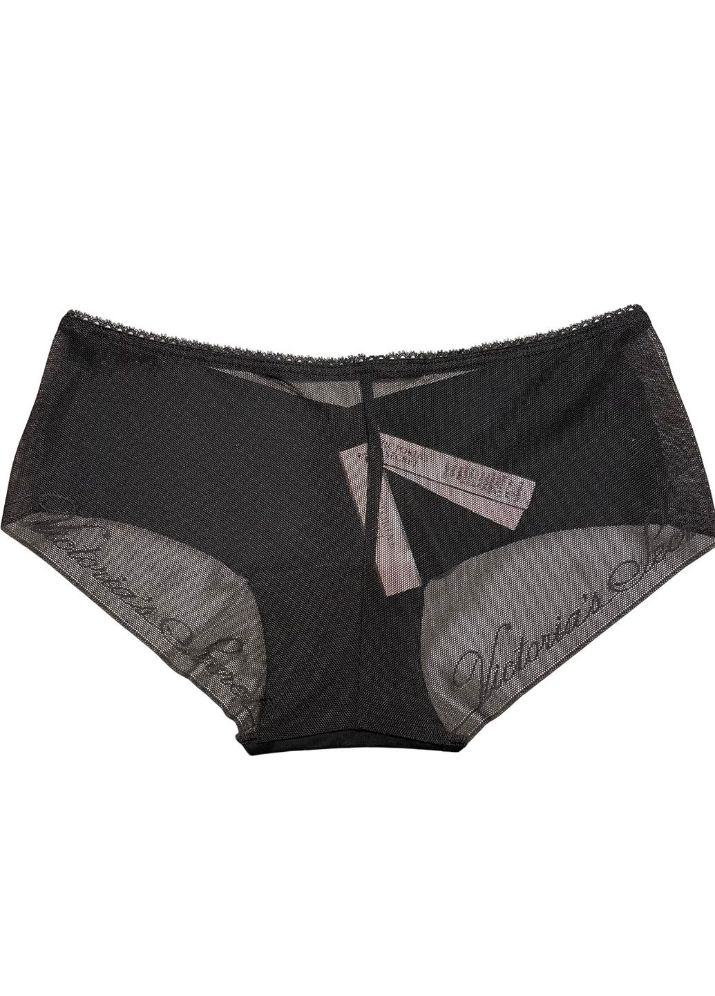 Трусики Victoria's Secret no-show sheer mesh logo hiphugger panty (267723020)