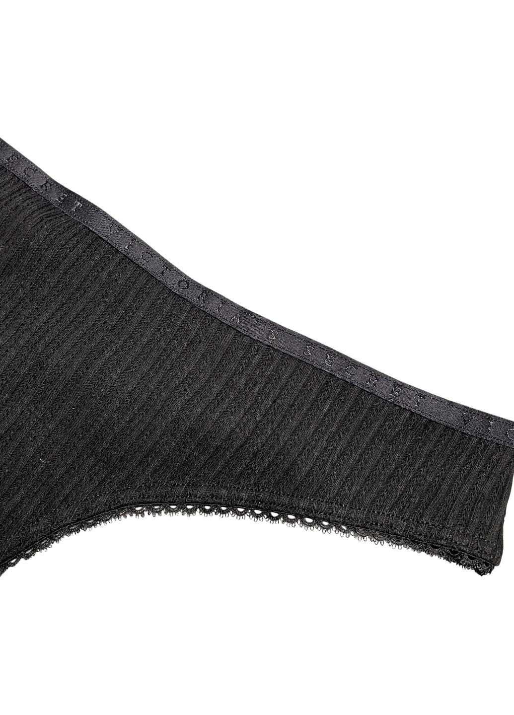 Трусики с украшением в виде серца на поясе сзади Victoria's Secret cotton & rhinestone detail thong panty (267723017)