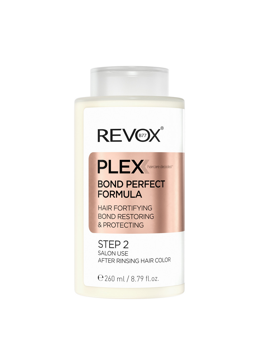 Средство для салонного восстановления волос, шаг 2 Plex Bond Perfect Formula Step 2, 260 мл Revox (264921012)