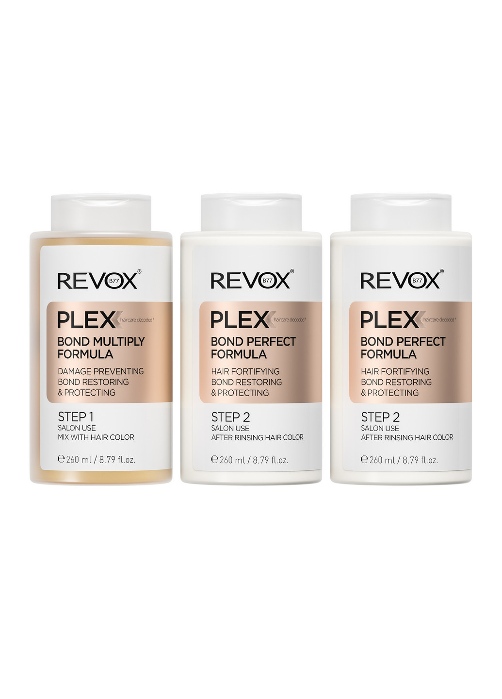 Набір для професійного салонного відновлення волосся B77 PLEX PROFESSIONAL SET,3x260 мл Revox (264920956)