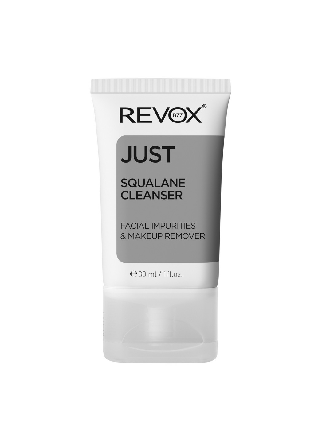 Увлажняющая эмульсия со скваланом для очищения и демакияжа B77 Just Squalane Cleanser - Facial & Makeup Remover, 30 мл Revox (264921011)