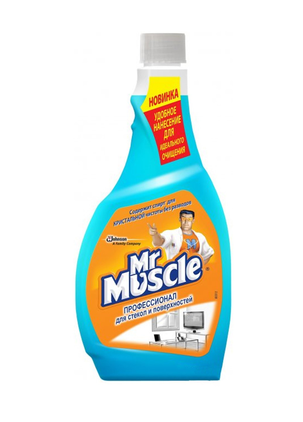 Засіб для миття скла та інших поверхонь Професіонал зі спиртом запасний блок 500 мл Mr. Muscle (264829628)