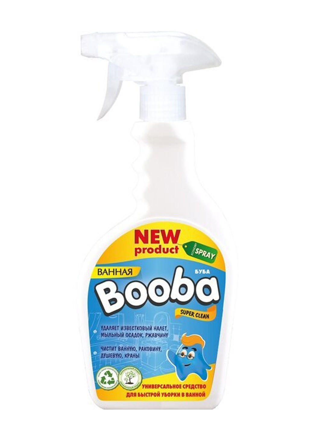 Универсальное средство Super Clean для чистки ванной комнаты 500мл Booba (264829618)