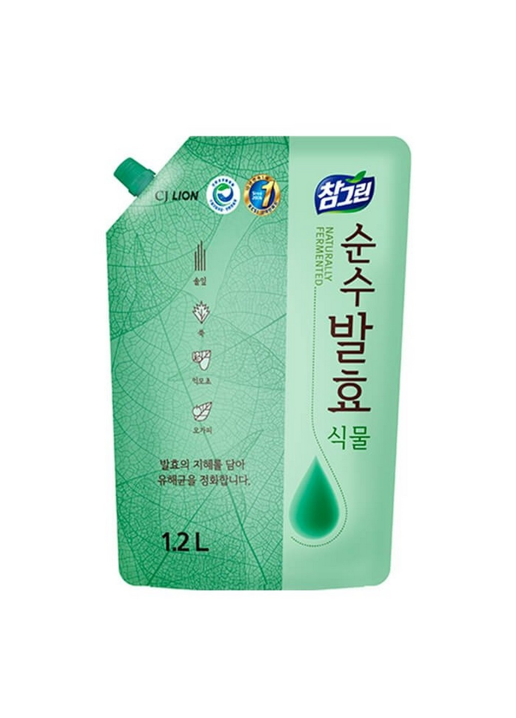 Средство для мытья посуды овощей фруктов CHG Plant refill 1.2 кг LION KOREA (264829688)