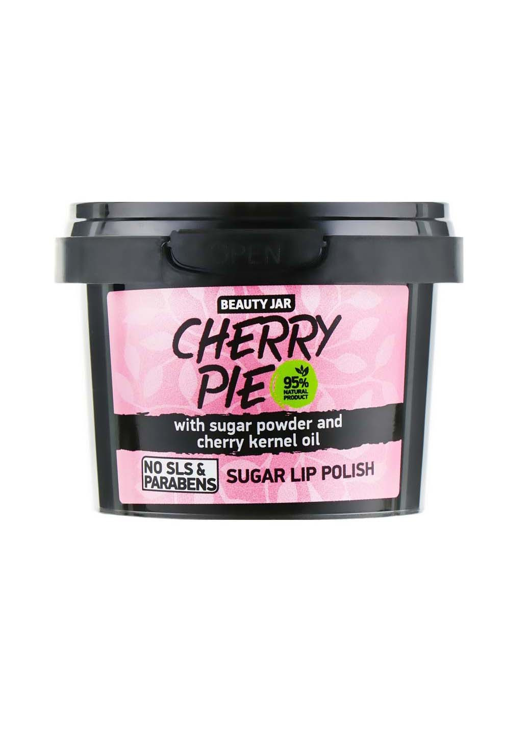 Пом'якшуючий цукровий скраб для губ Cherry Pie 120 Beauty Jar (264830598)