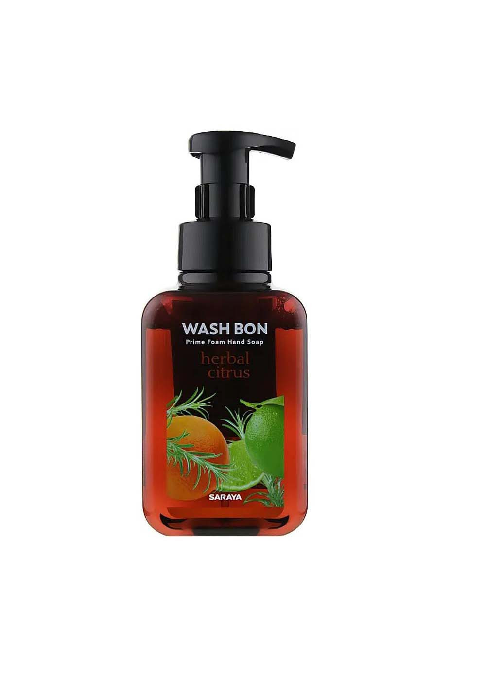 Пена-мыло для рук с ароматом цитрусов с помпой 500 мл WASH BON (264830875)
