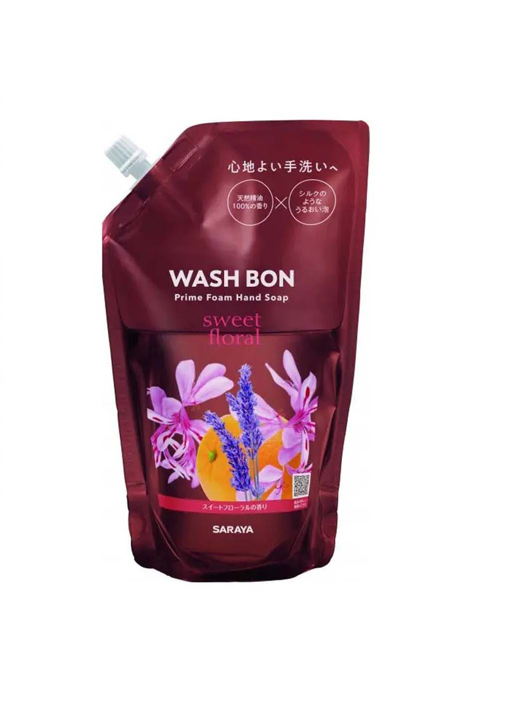 Пена-мыло для рук с ароматом цветов запаска 500 мл WASH BON (264830871)