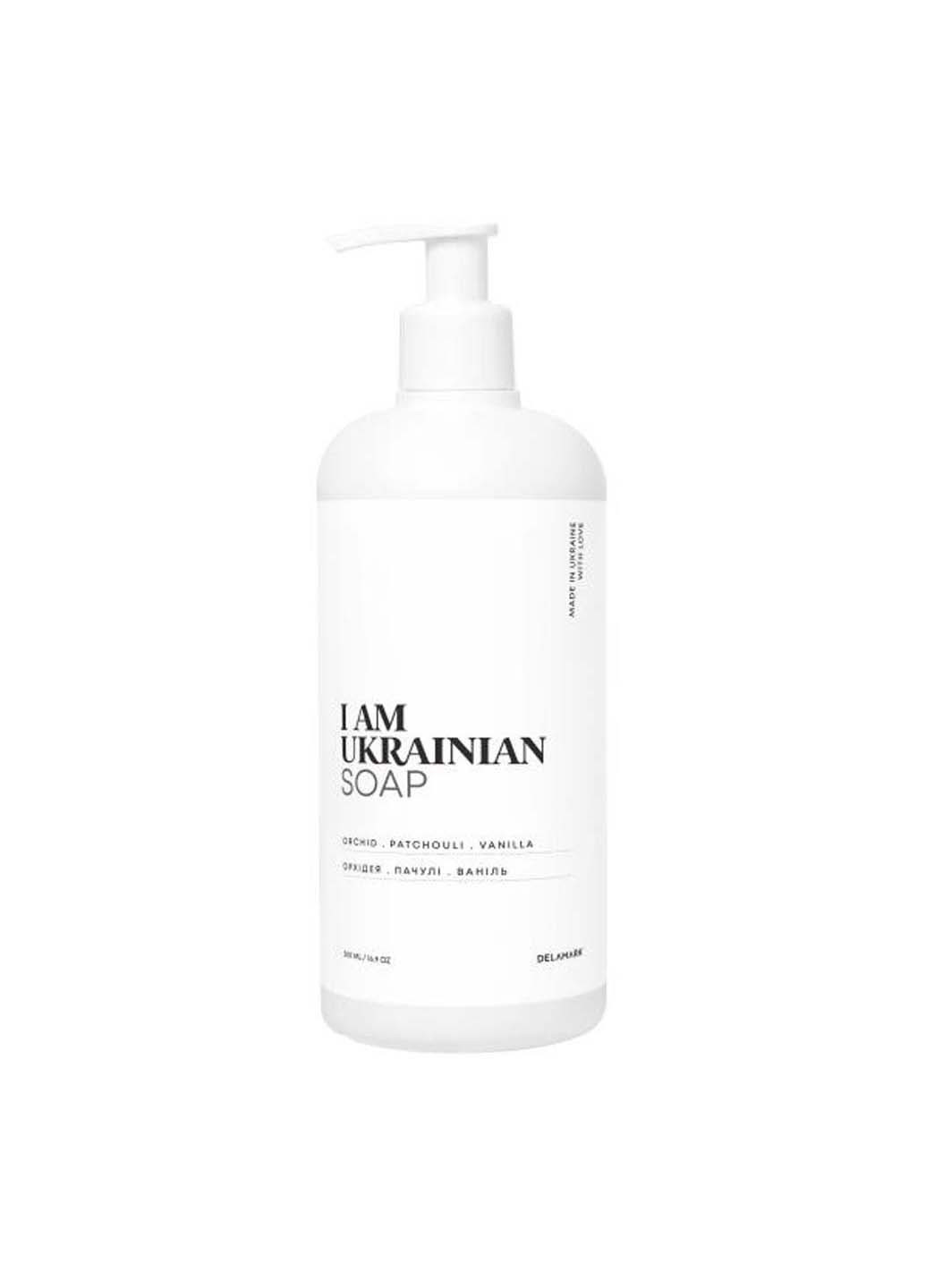 Жидкое мыло с ароматом орхидеи, пачули, ванили I AM UKRAINIAN 500 мл DeLaMark (264830794)