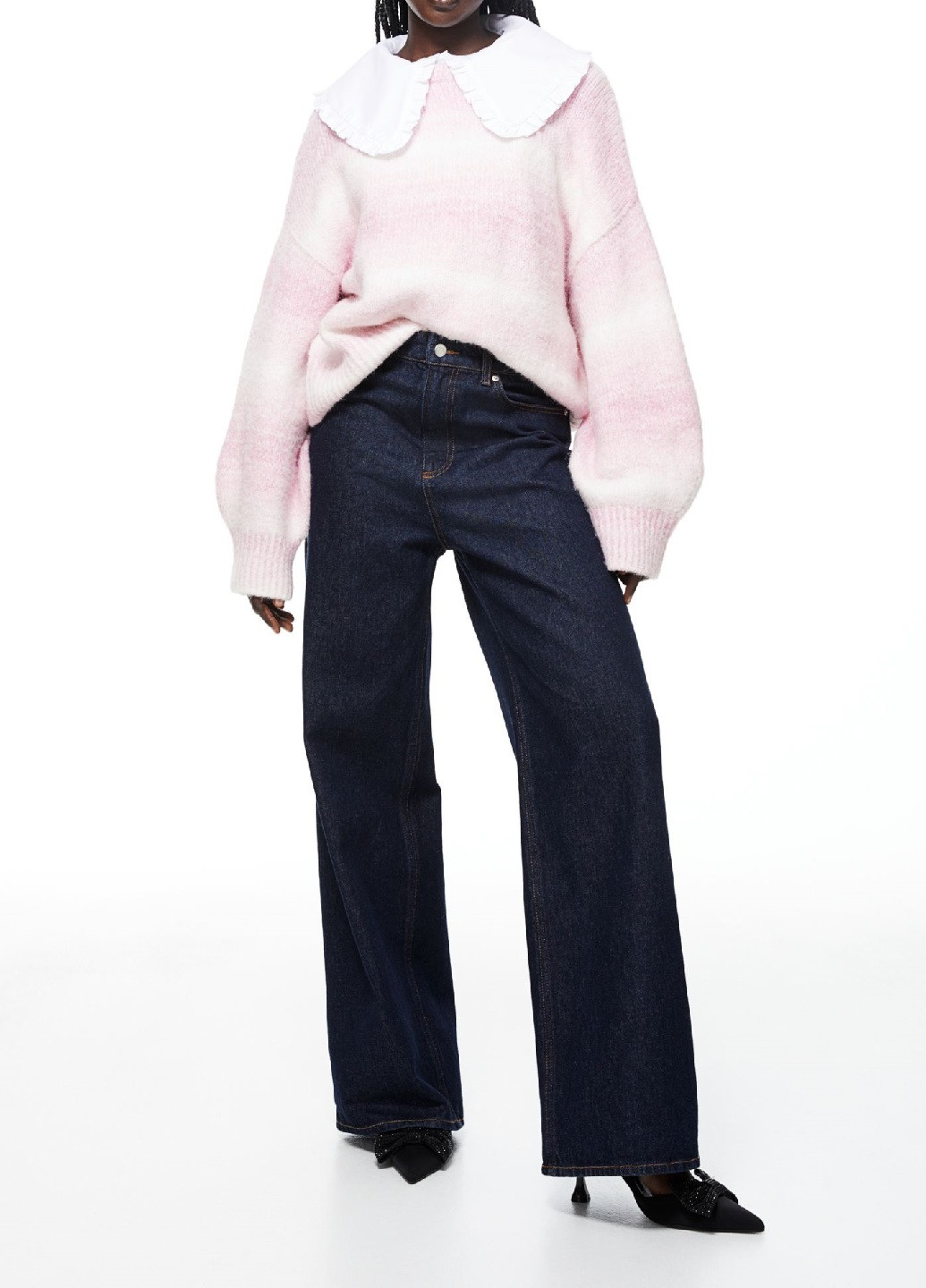 Світло-рожевий демісезонний светр H&M