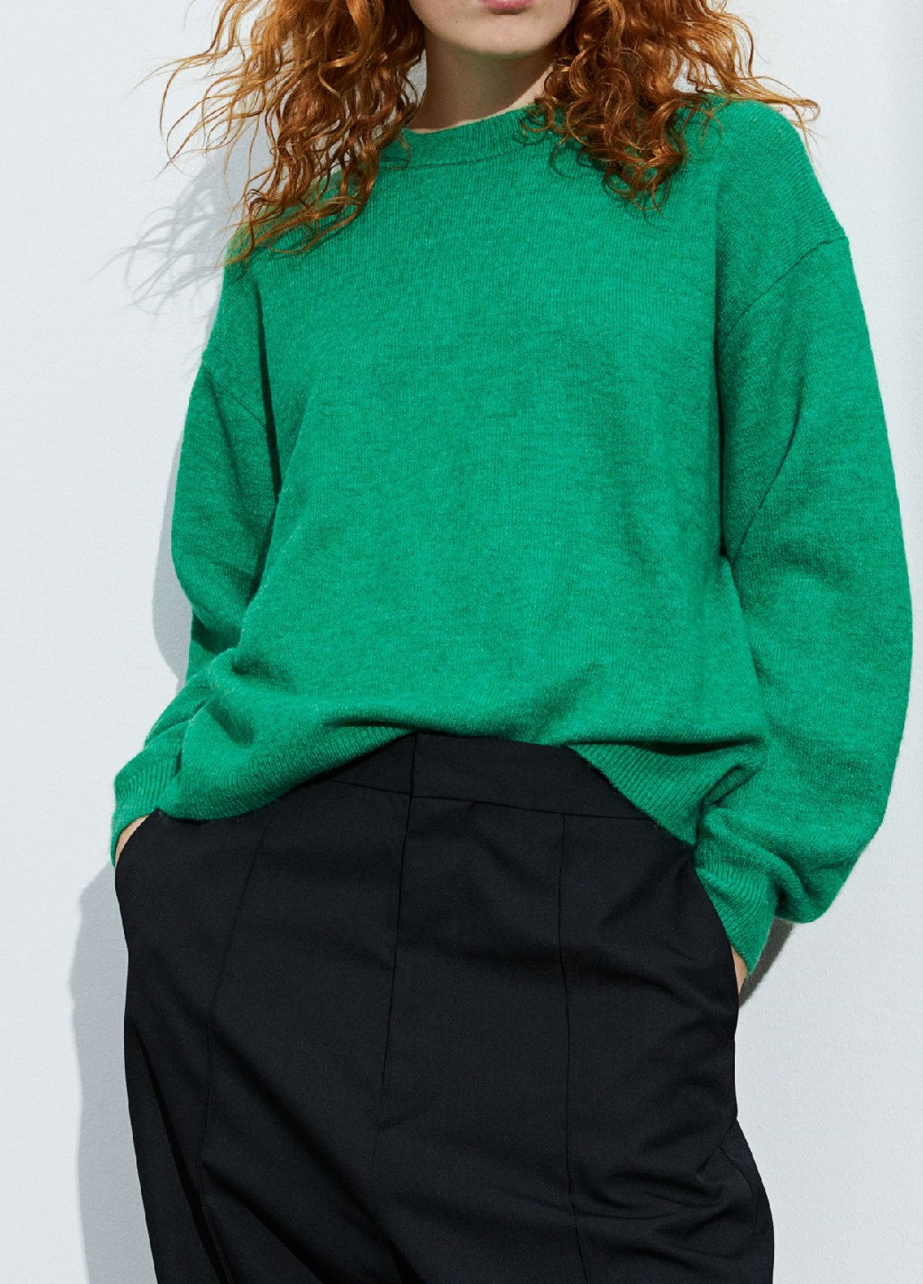 Зелений демісезонний светр H&M