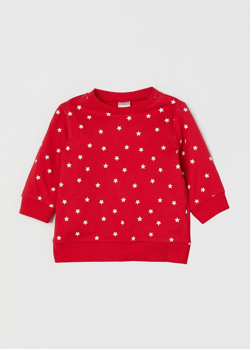 Красный свитшот в звездочки (уценка) H&M однотонный (264912762)