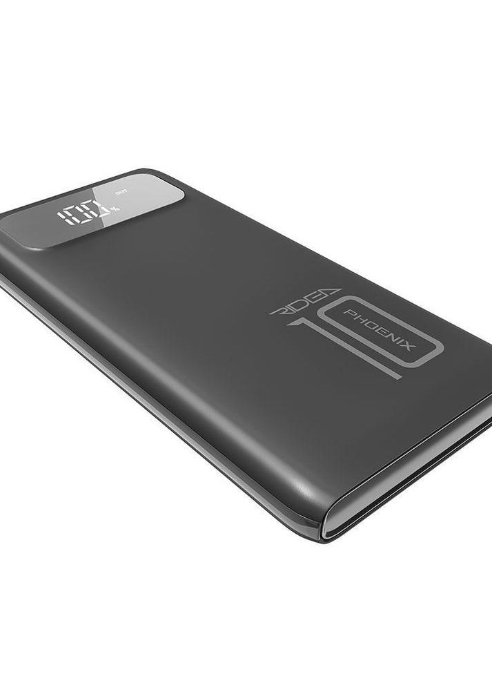 Універсальна мобільна батарея Ridea RP-D10L Phoenix10 10W digital display + lamp 10000 mAh No Brand (264914793)