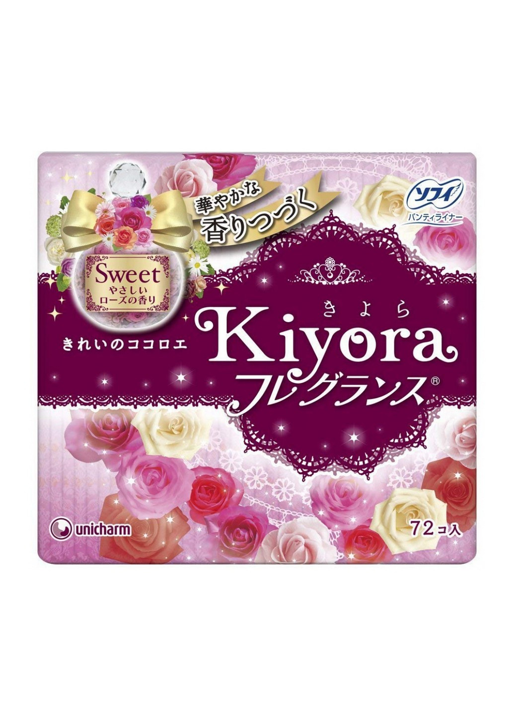 Ежедневные гигиенические прокладки Kiyora Sweet 72 шт Sofy (264920206)