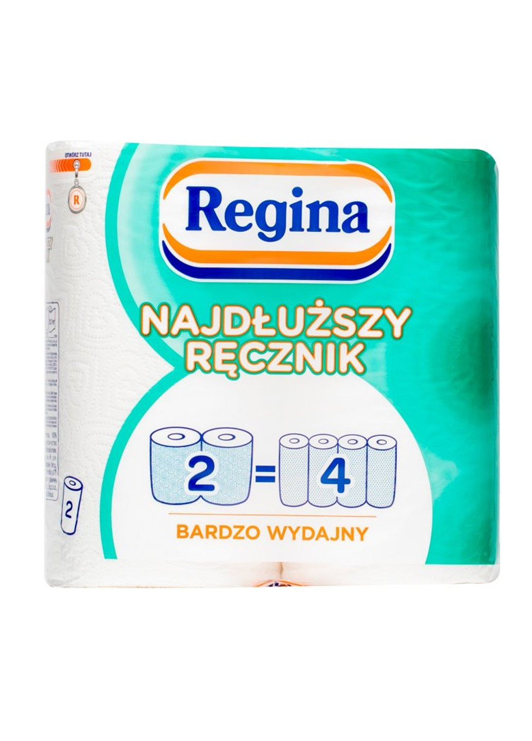 Бумажные полотенца 20.7 м 90 отрывов 2 слоя 2 рулона Regina (264920190)